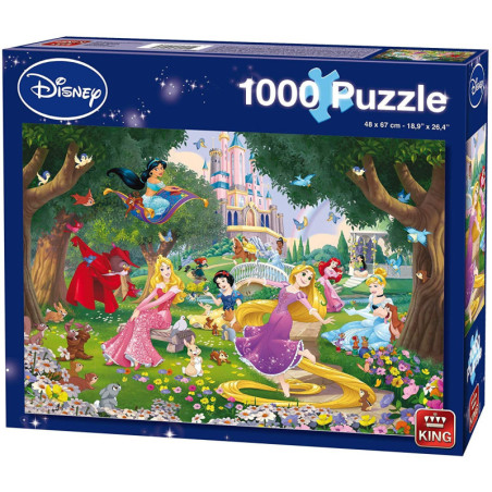 King Disney princesės / Disney Princess 1000 detalių