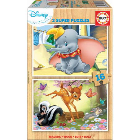 Educa Disney Dumbo ir Bembis 2*16 detalių