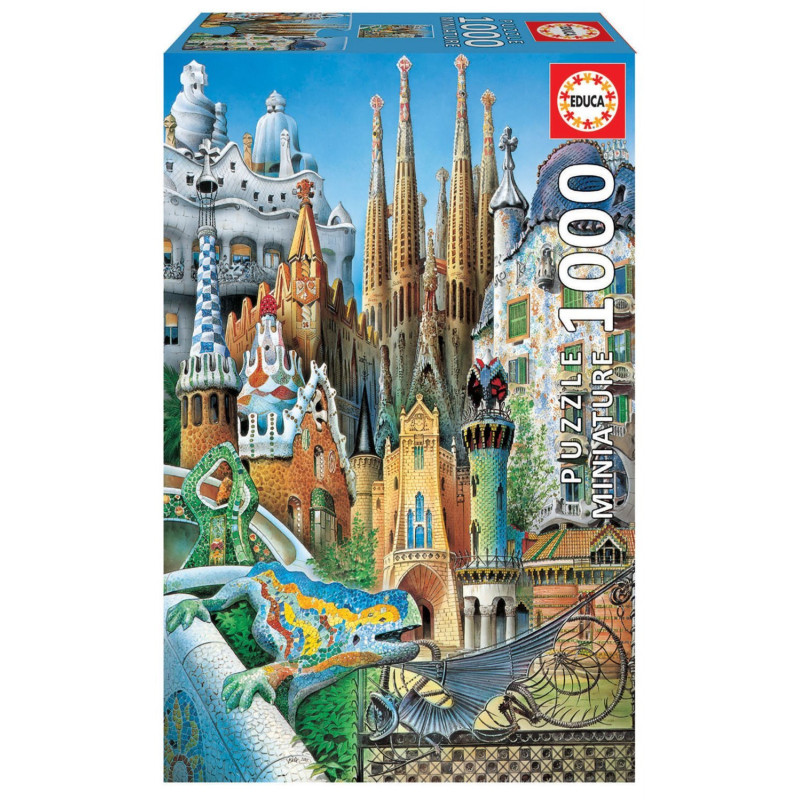 Educa Gaudi koliažas Miniatūra 1000 detalių