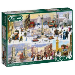 Falcon Žiema Londone 1000 detalių