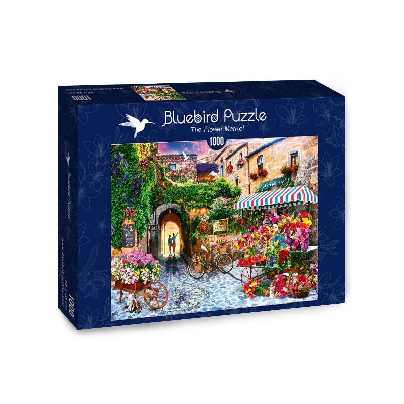 Blue bird Gėlių turgus/The flower market 1000 detalių