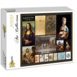Grafika Leonardo da Vinci 2000 dalių dėlionė