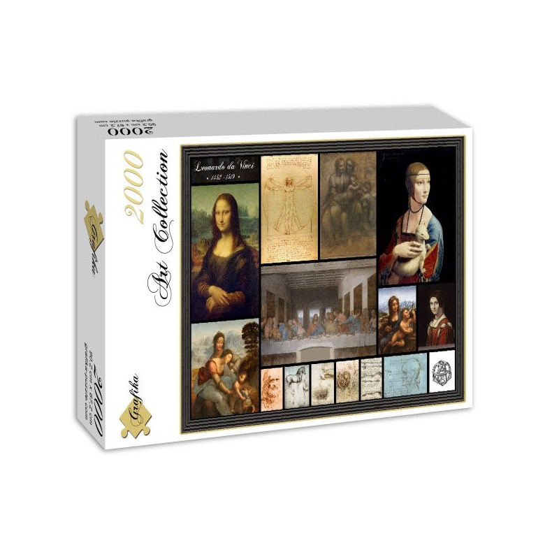 Grafika Leonardo da Vinci 2000 dalių dėlionė