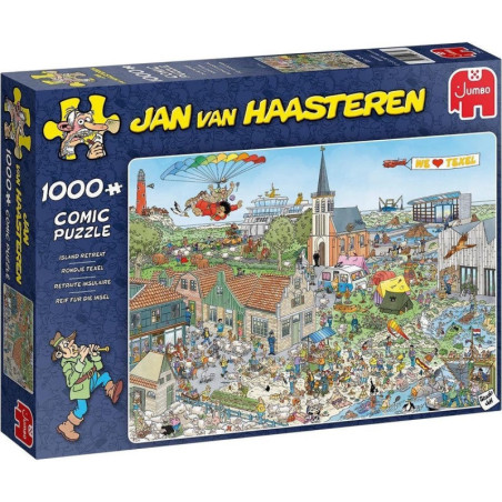 Jumbo Jan Van Haasteren Skrydis virš salos 1000 detalių