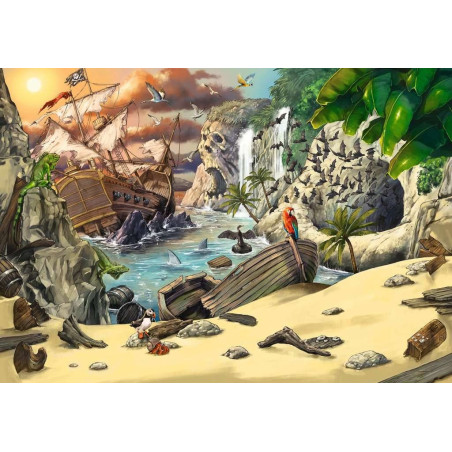 Ravensburger Pabėgimo dėlionė Piratų nuotykis 368 detalės