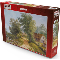 Nova Puzzle Eilinė diena kaimo kelyje 1000 detalių