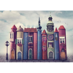 Nova Puzzle Stebuklingų knygų namai 1500 detalių