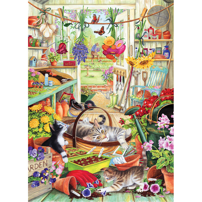 Otter House Puzzle Allotment Kittens 1000 detalių
