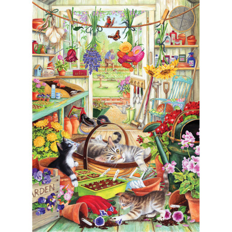 Otter House Puzzle Allotment Kittens 1000 detalių