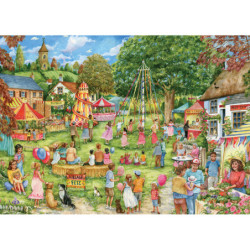 Otter House Puzzle Kaimo šventė 1000 detalių