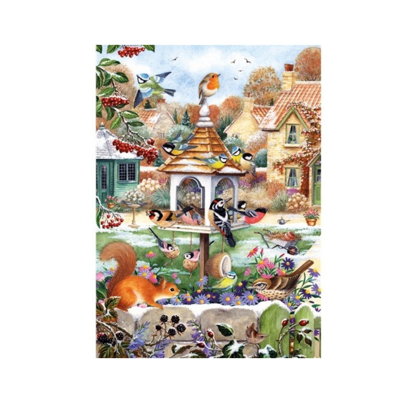 Otter House Puzzle Pirmas sniegas 1000 detalių