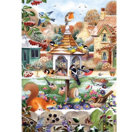 Otter House Puzzle Pirmas sniegas 1000 detalių