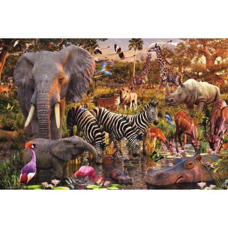 Ravensburger 3000 detalių Afrikos gyvūnai 3000 detalių