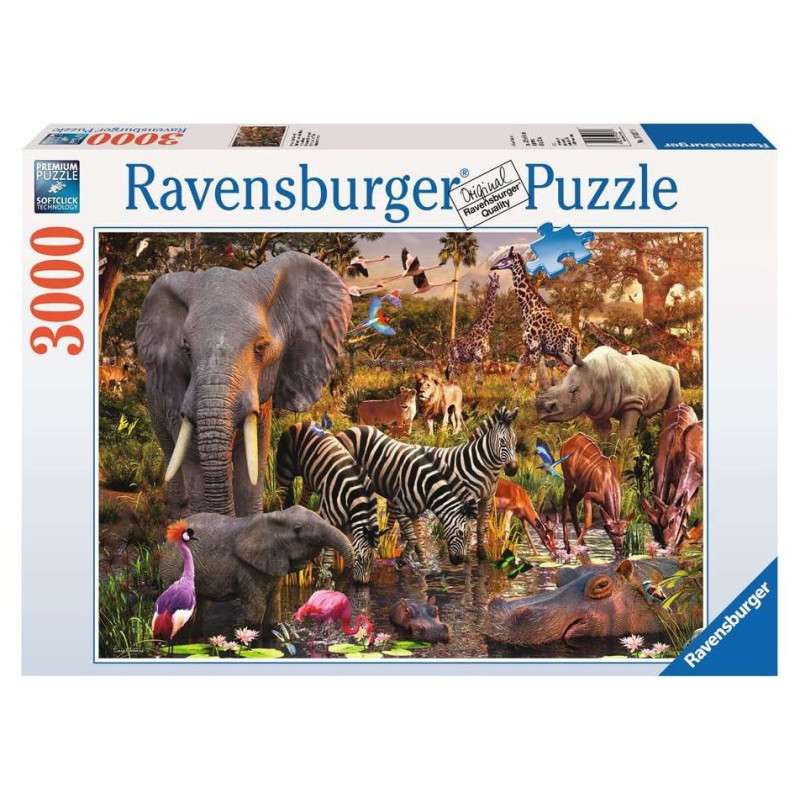 Ravensburger 3000 detalių Afrikos gyvūnai 3000 detalių