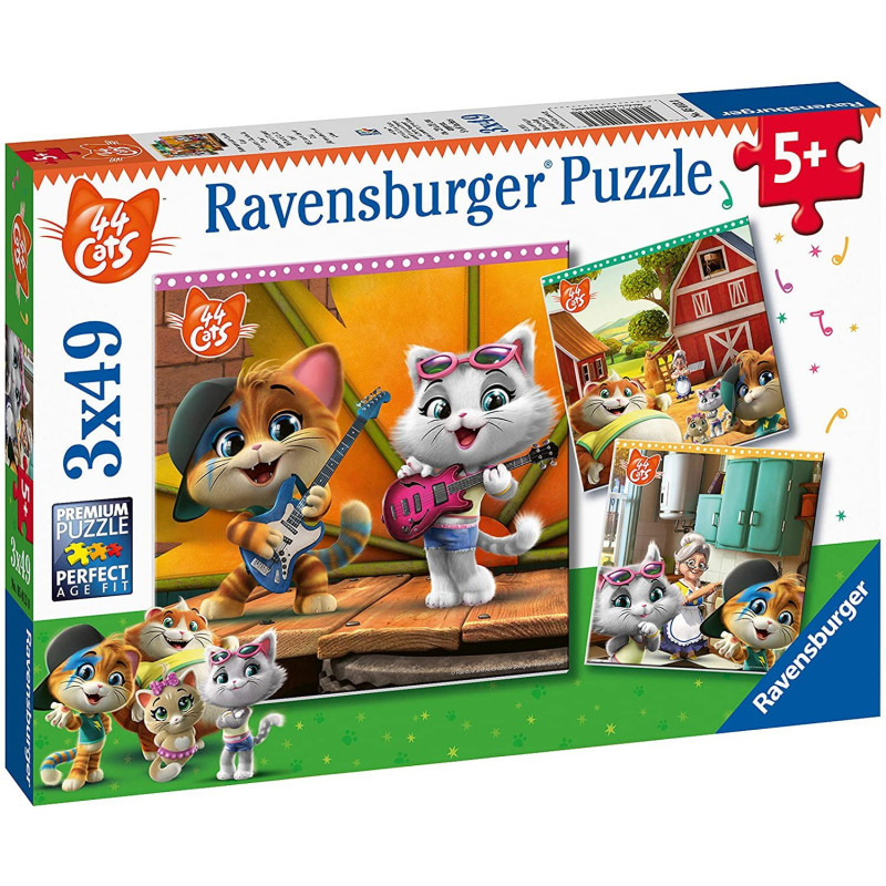 Ravensburger 44 katės 3*49 detalės