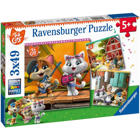 Ravensburger 44 katės 3*49 detalės