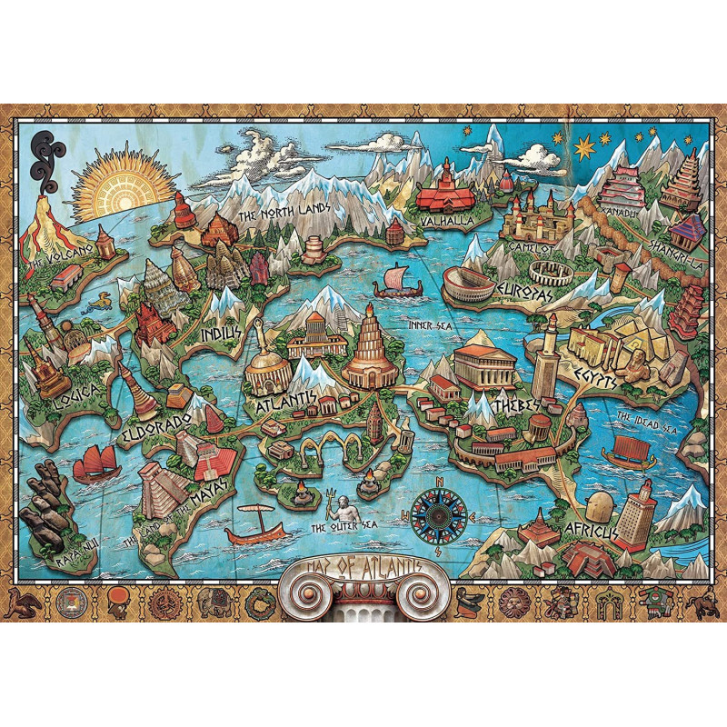 Ravensburger Atlantida 1000 detalių