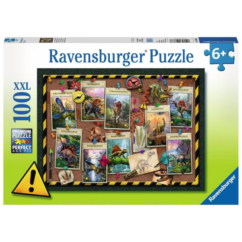 Ravensburger Dinozaurų kolekcija 100 detalių