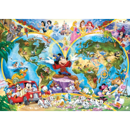 Ravensburger Disney Pasaulio žemėlapis 1000 detalių