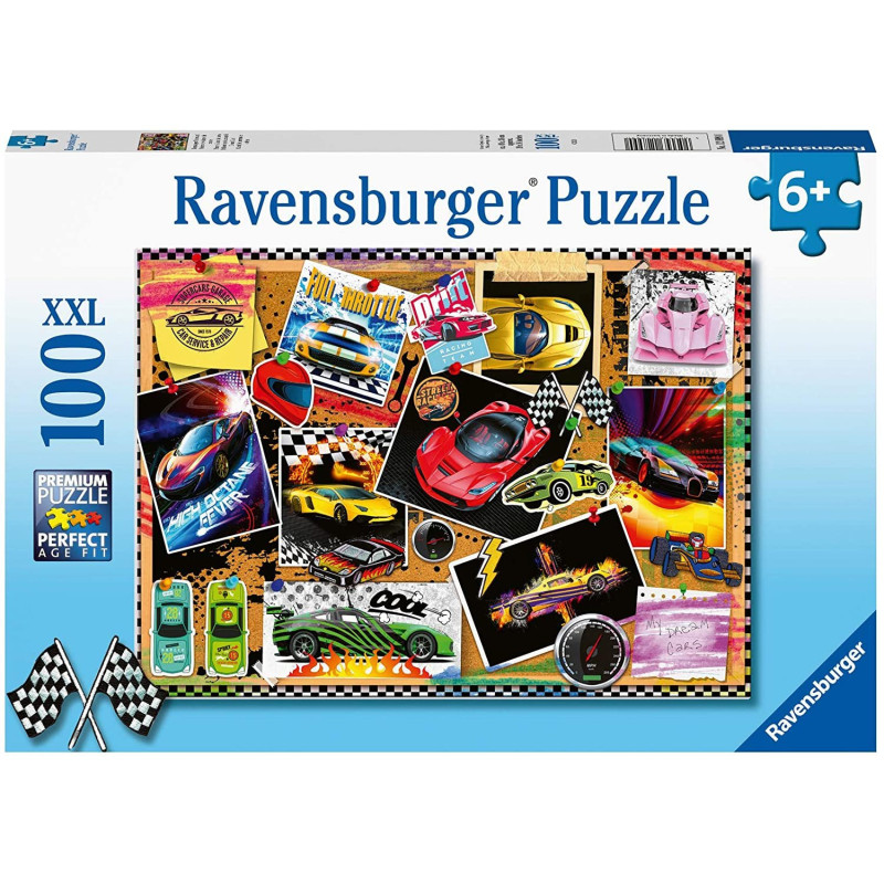 Ravensburger Lenktyninių automobilių lenta XXL 100 detalių