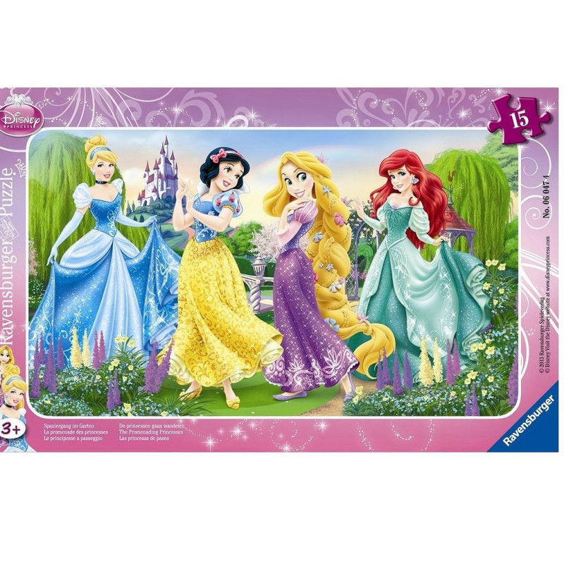 Ravensburger Rėmo dėlionė Princesių pasivaikščiojimas 15 detalių