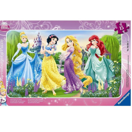 Ravensburger Rėmo dėlionė Princesių pasivaikščiojimas 15 detalių