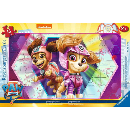 Ravensburger Rėmo dėlionė Šuniukai patruliai 15 detalių