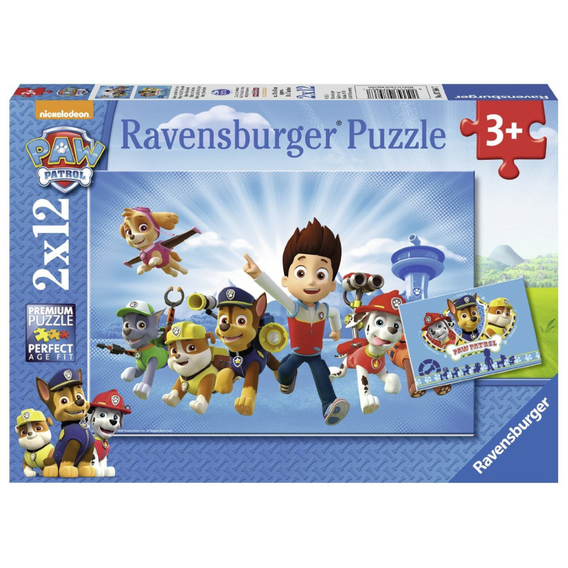 Ravensburger Šuniukai patruliai 2*12 detalių