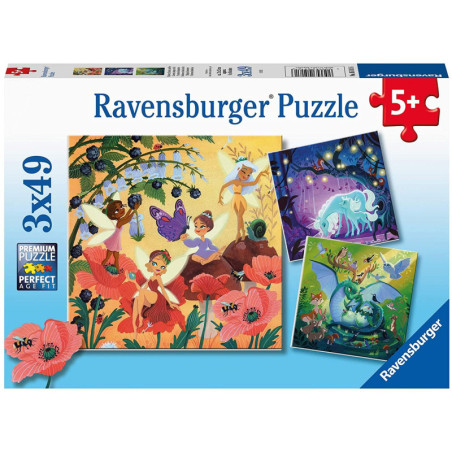 Ravensburger Vienaragis, drakonas ir fėjos 3*49