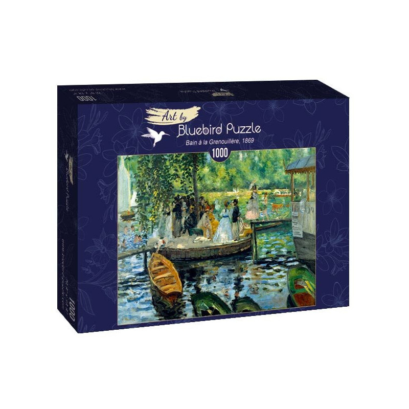 Blue bird Renoir - La Grenouillère, 1869 1000 detalių