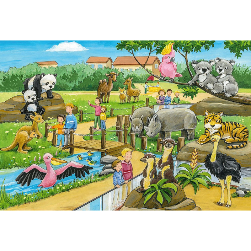 Schmidt Diena zoologijos sode 3 dėlionės po 24 detales