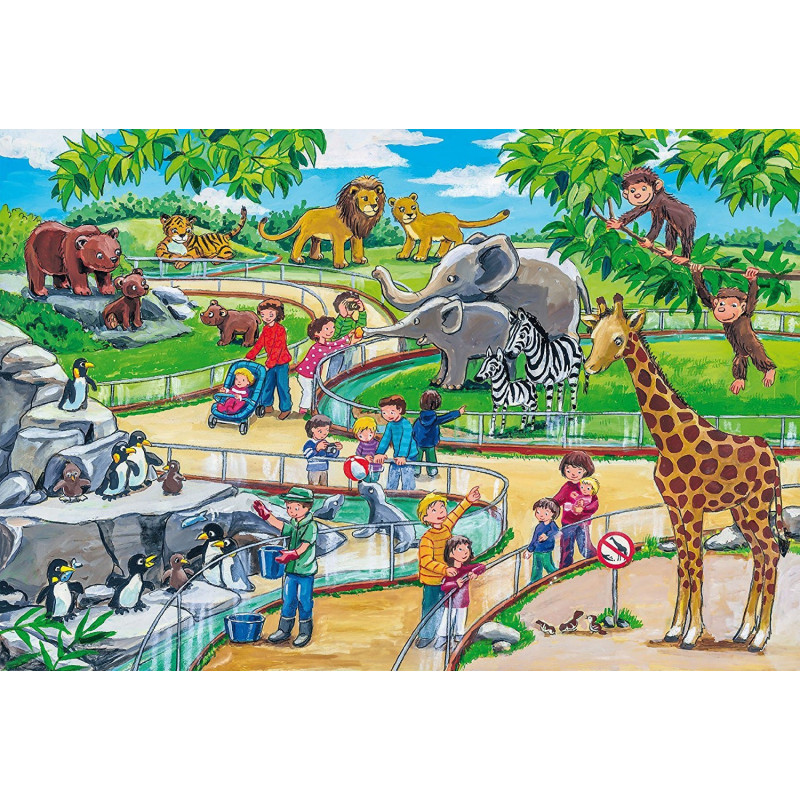 Schmidt Diena zoologijos sode 3 dėlionės po 24 detales