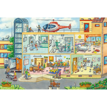 Schmidt Vaikų ligoninė 40 detalių + vaikiškas stetoskopas