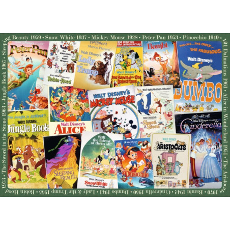 Ravensburger Senieji Disney plakatai/Vintage Poster 1000 detalių