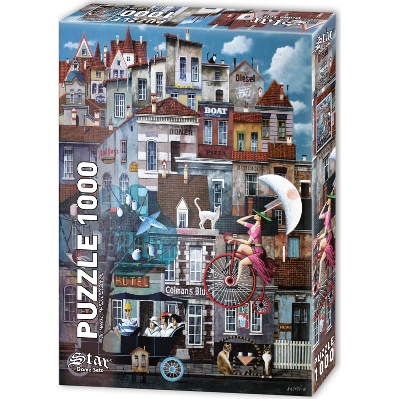 Star Puzzle Miesto nuotaikos 1000 detalių