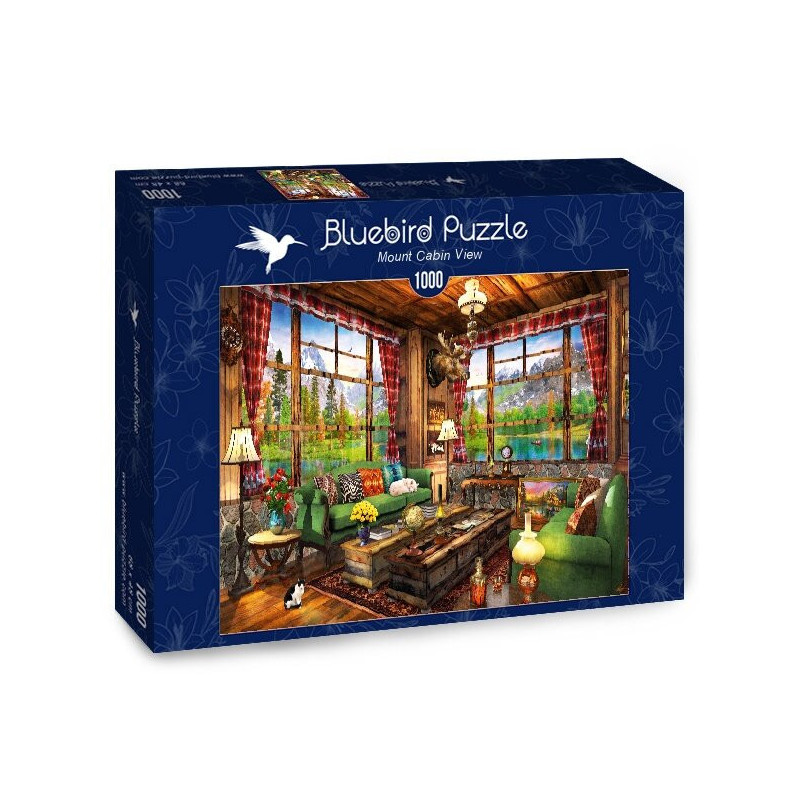 Blue bird Vaizdas iš kalnų namelio/Mount cabin view 1000 detalių