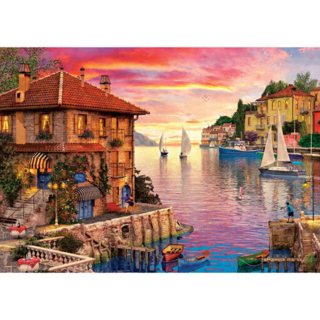 Art puzzle Viduržemio uostas/Mediterranean Port 1500 detalių
