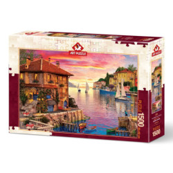 Art puzzle Viduržemio uostas/Mediterranean Port 1500 detalių