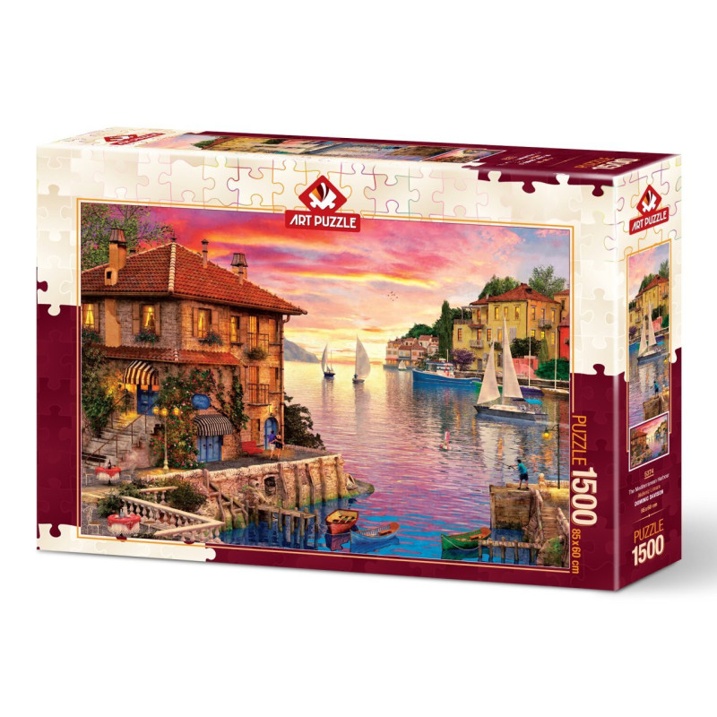 Art puzzle Viduržemio uostas/Mediterranean Port 1500 detalių