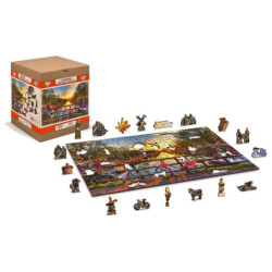 Wooden city Medinė Dviračiai Amsterdame 600 detalių