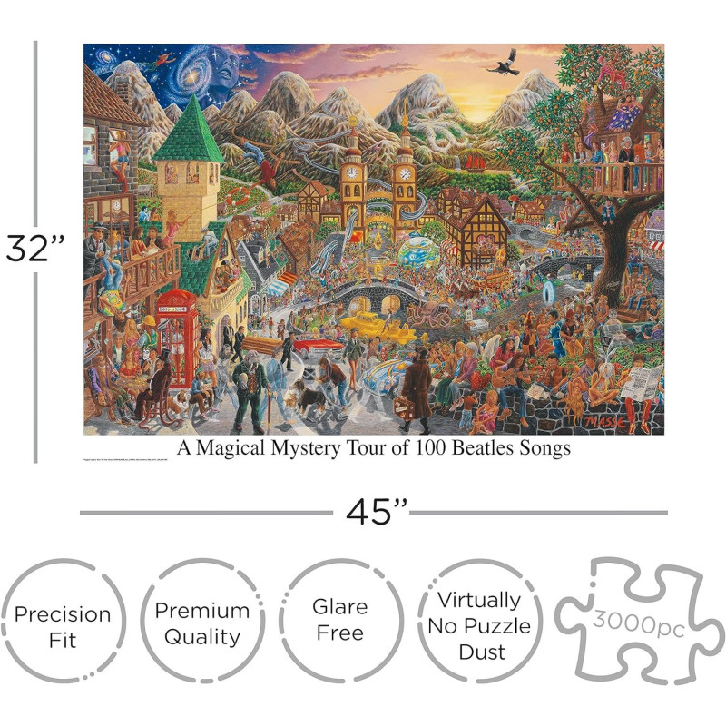 Aquarius Puzzle Beatles Magical Mystery Tour 3000 detalių