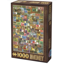 Dtoys Banknotai/ Vintage Collage - Banknoten 1000 detalių