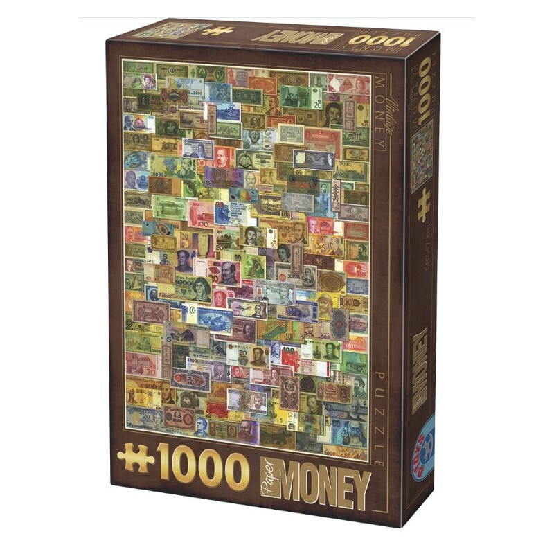Dtoys Banknotai/ Vintage Collage - Banknoten 1000 detalių