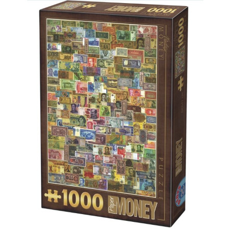 Dtoys Banknotai/ Vintage Collage - Banknoten 1000 detalių