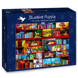 Blue bird Bibliotekos kelionių skyrius/The Library The Travel Section 1000 detalių