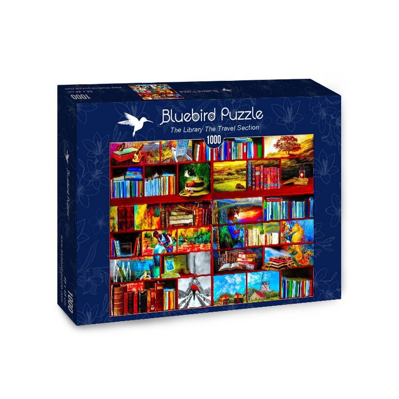 Blue bird Bibliotekos kelionių skyrius/The Library The Travel Section 1000 detalių