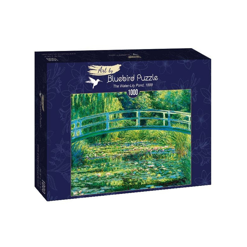 Blue Bird Claude Monet  Vandens lelijos 1899, 1000 detalių