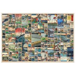 Cobble Hill Hiroshige – garsūs Edo vaizdai 2000 detalių
